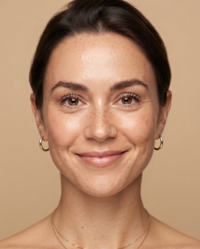 Example result: Close-up beauty portrait