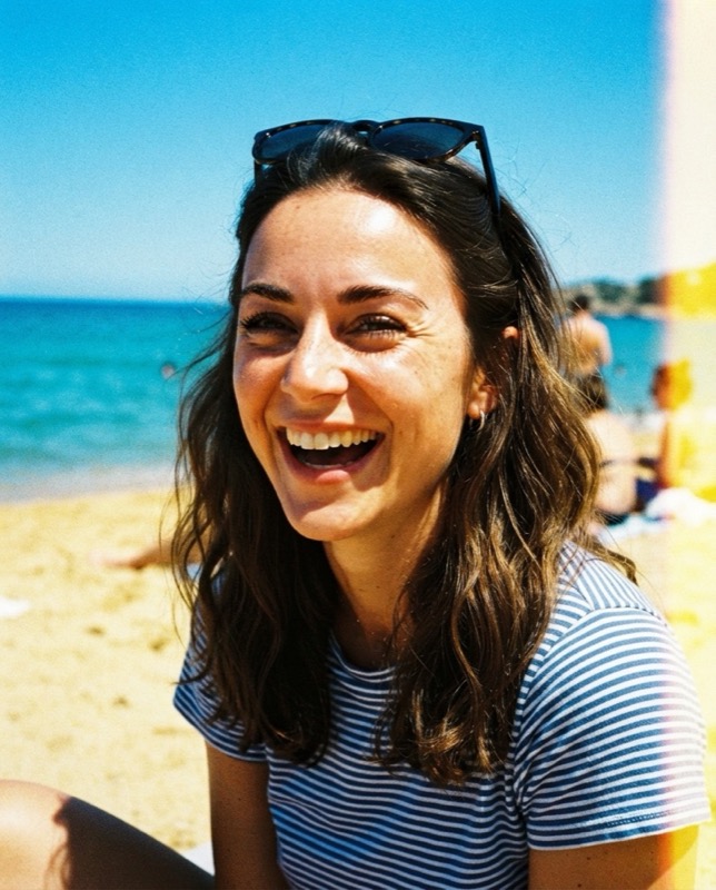 Example result: Disposable camera at the beach