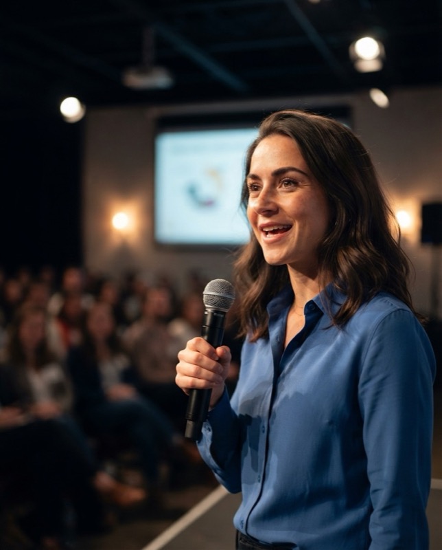 Example result: Speaker on stage