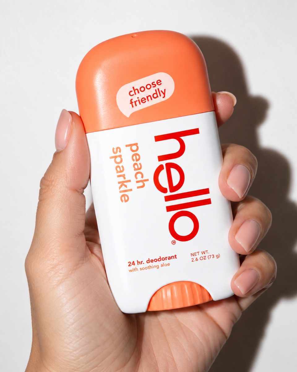 Made with /flashhandheld: A hand holding the product to the camera, lit by a direct flash.