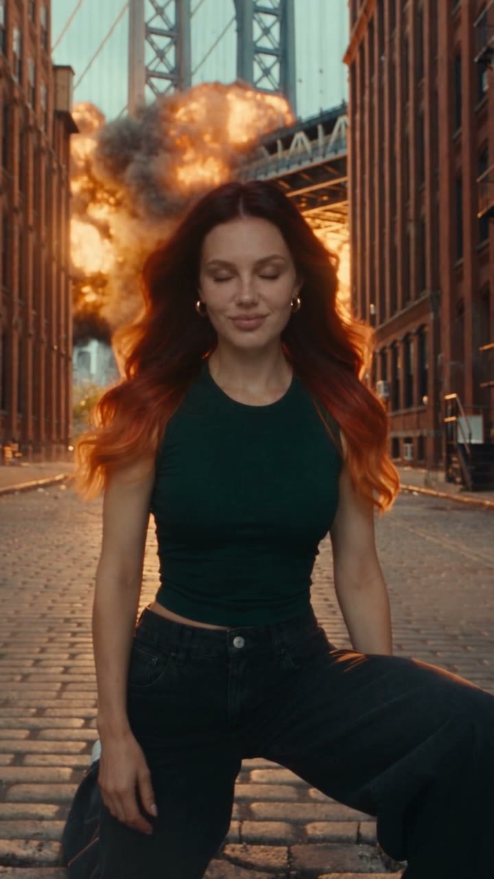 Superhero Landing — You Fall From the Sky and Talk to Camera