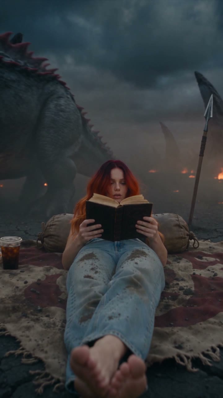 Book Transformation AI Video Prompt: Dragon War