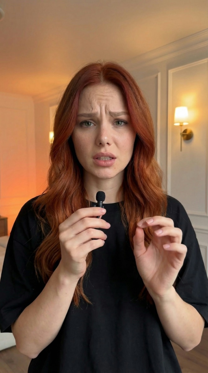 Example result: Clip-on mic and warm wall light