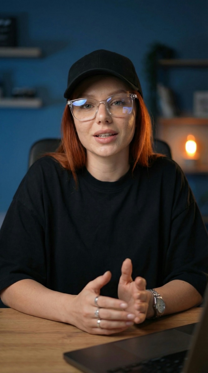 Example result: Dim desk with warm bokeh