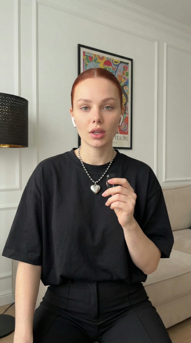 Example result: Framed poster and white earbuds