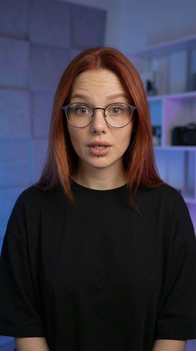 Example result: Geometric panels behind you