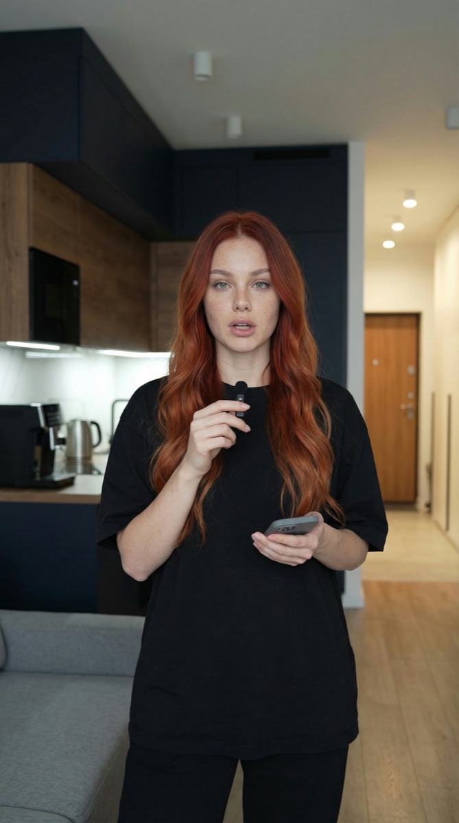 Example result: Standing in the kitchen with a mic