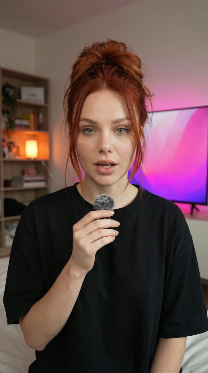 Example result: TV glow in the background